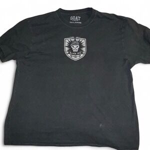 Goat Crew Call of Duty Black Ops black t-shirt with white skull graphic size xxl